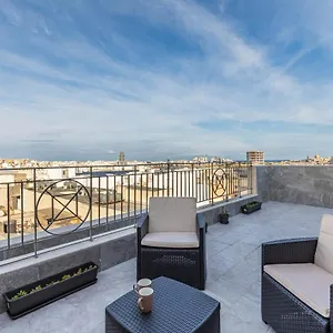 Terrace View- A Charming Two Bedrooms Penthouse Ac-wifi Msida